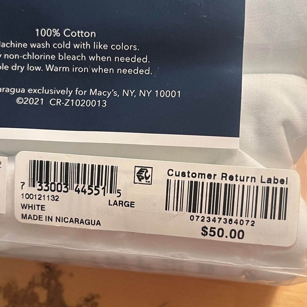 NWT Club Room Classic White Cotton Woven Boxers 4 Pack - Picture 8 of 8